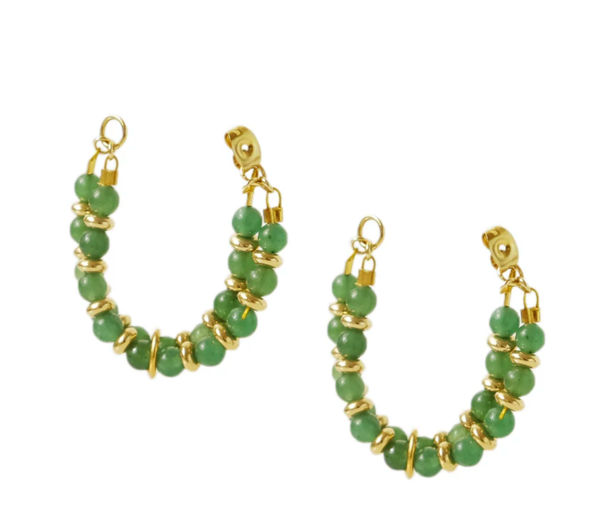 Kella Detachable Earrings in Jade