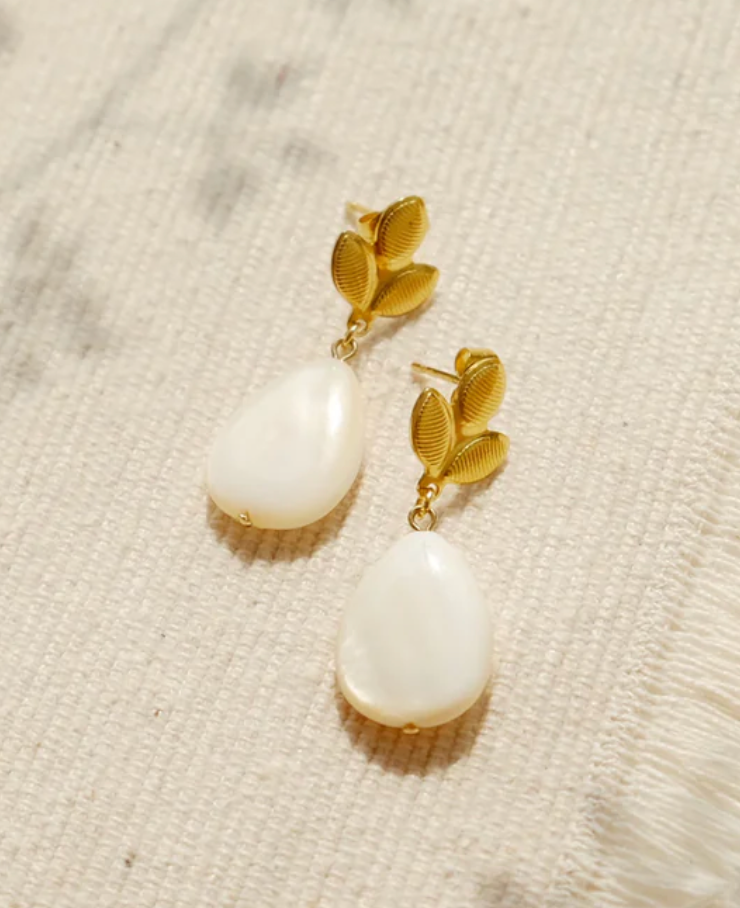 Ina Earrings in Ivory