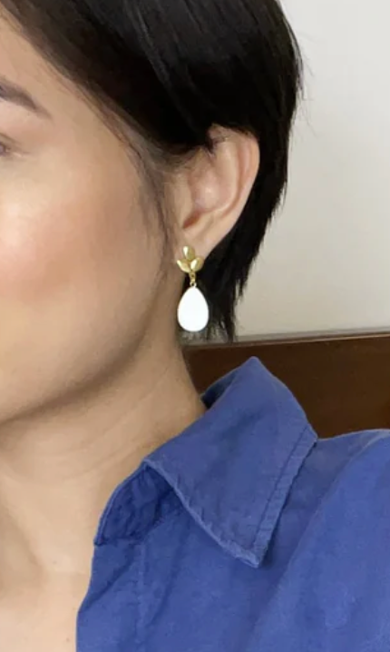 Ina Earrings in Ivory