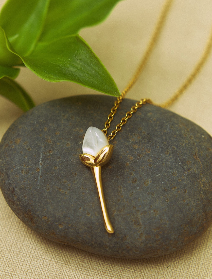 Jasmine Bud Necklace - 18"