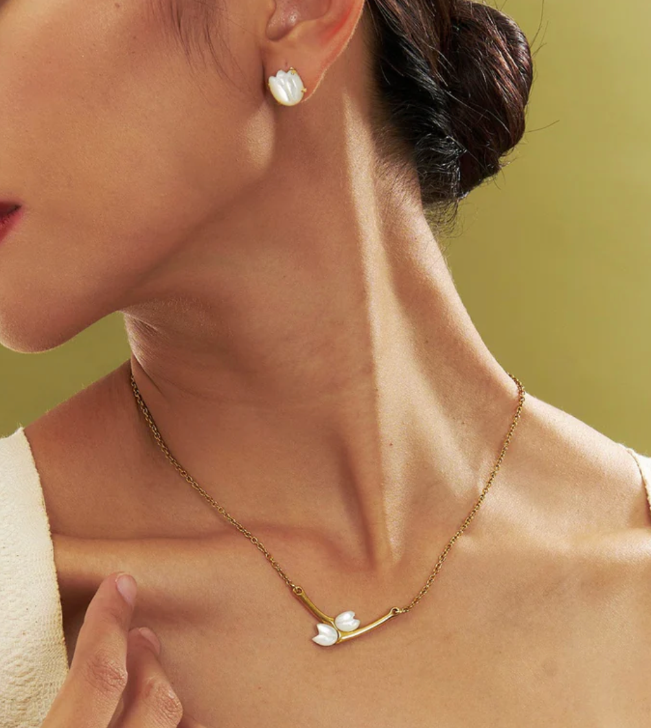 Jasmin Twin Necklace 18"