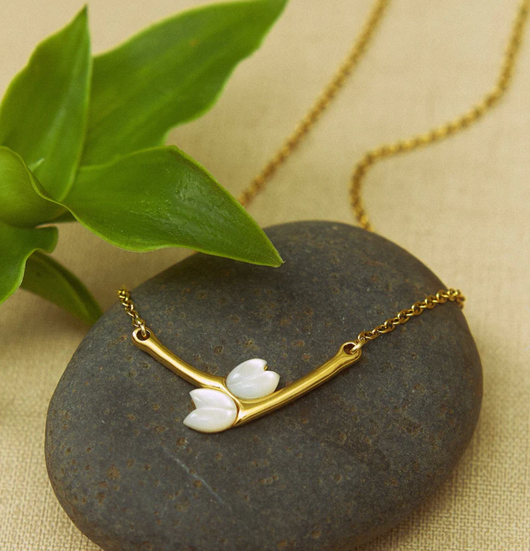 Jasmin Twin Necklace 18"