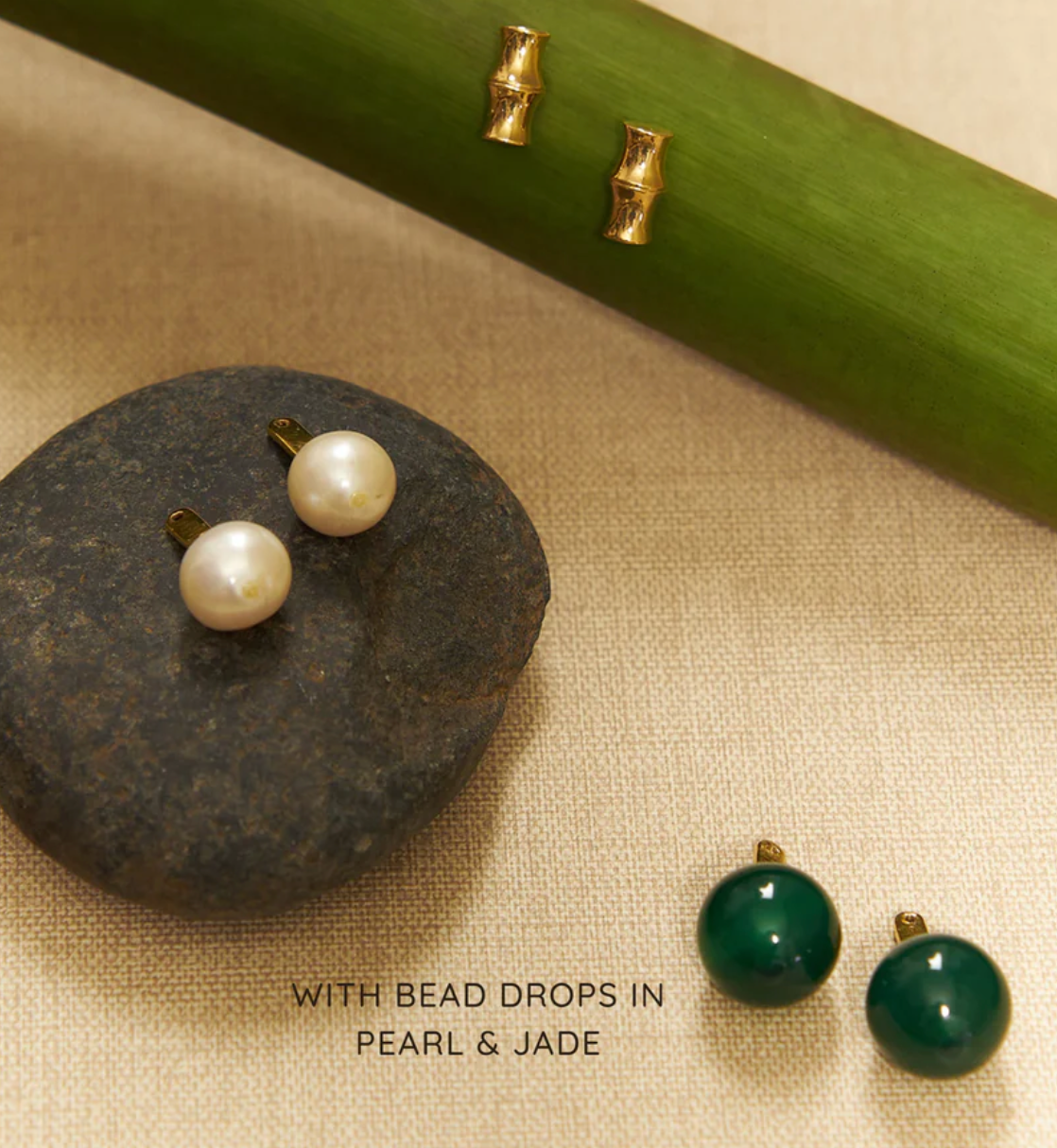 Bead Drops in Jade