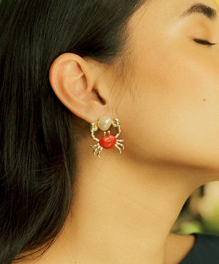 Baroque Pearl Stud Earrings