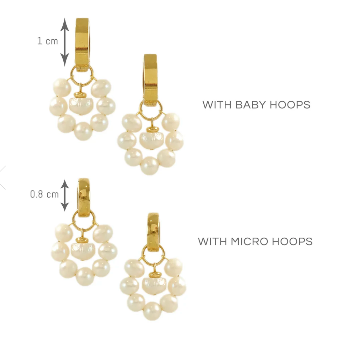Bubble Charms in Mother of Pearl