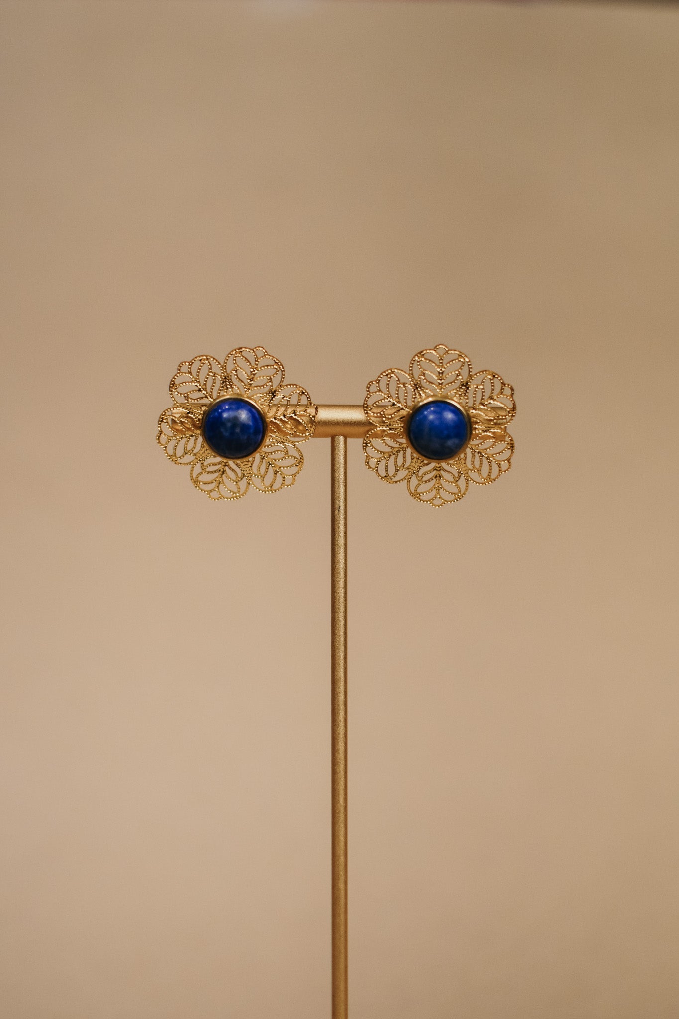 Lia Detachable Earrings in Lapis Lazuli