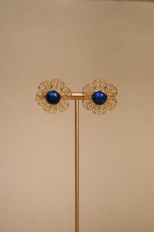 Lia Detachable Earrings in Lapis Lazuli