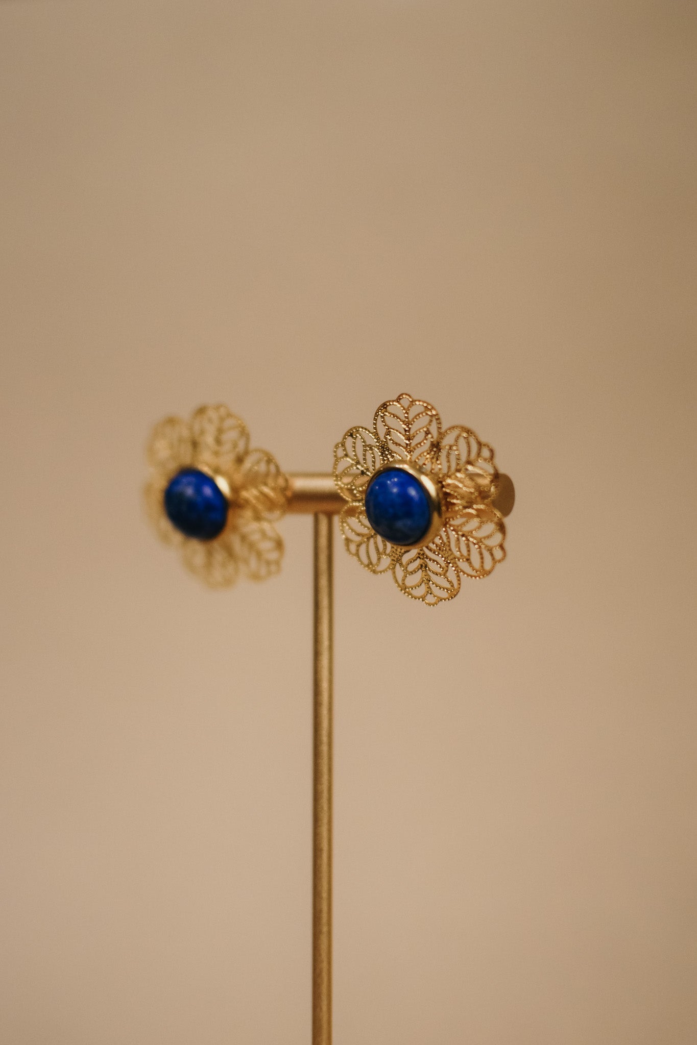 Lia Detachable Earrings in Lapis Lazuli