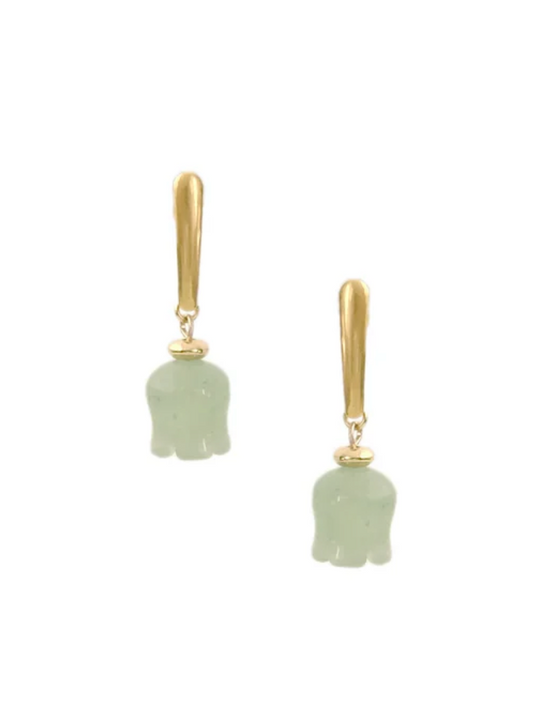 Kate Earrings in Green Aventurine