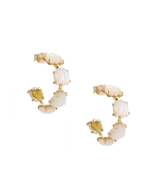 Gianna Earrings in Mother of Pearl