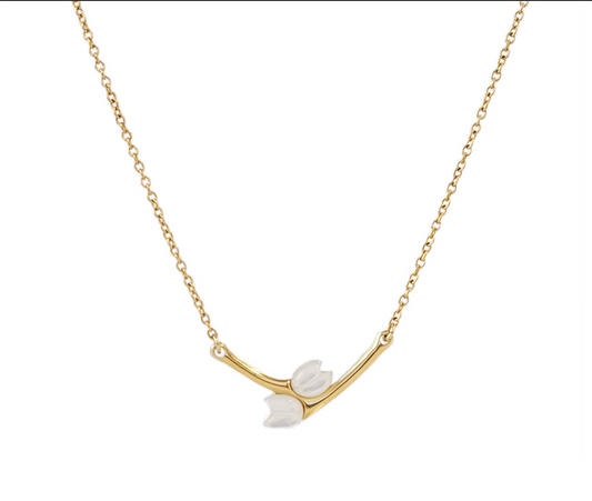 Jasmine Twin Necklace 15"