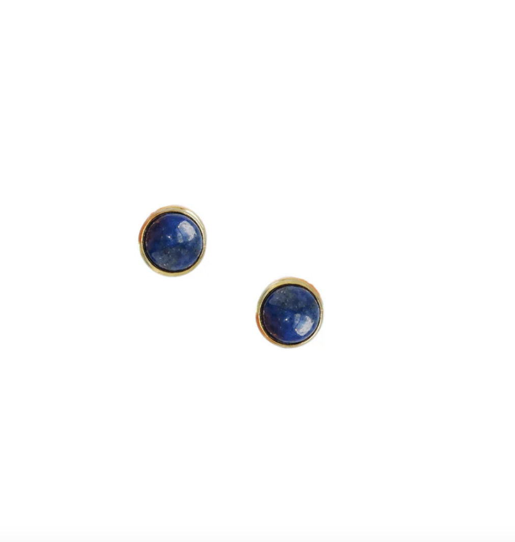Lia Detachable Earrings in Lapis Lazuli